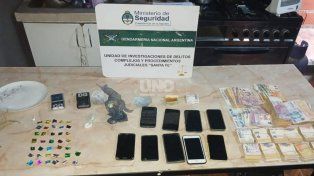 La droga secuestrada por Gendarmería en el operativo de barrio Nuevo Horizonte