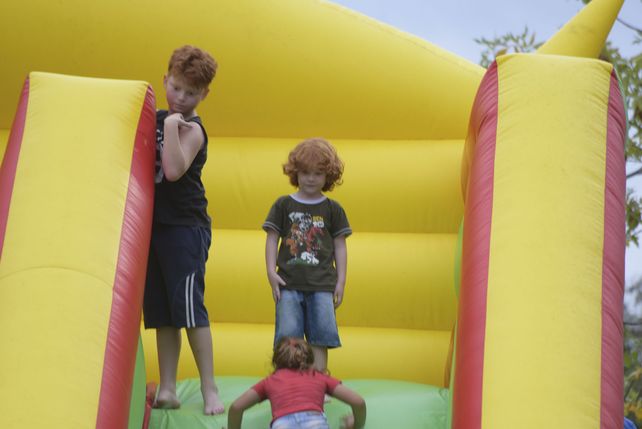 El inflable gigante es una buena opciones para los más chicos.&nbsp; 
