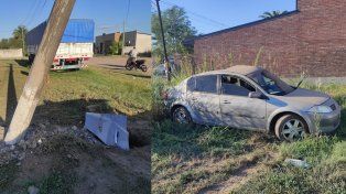 Nelson: murió un automovilista que se estrelló contra una columna de tendido eléctrico