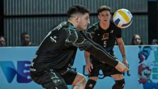 Diego Pellegrino, de Citta. El equipo de Villa Constitución es uno de los animadores del torneo de A1 masculino.