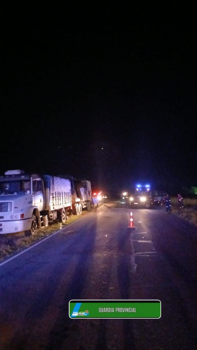 Ruta 11, en jurisdicción de Reconquista. El tránsito estaba cortado este lunes a la madrugada