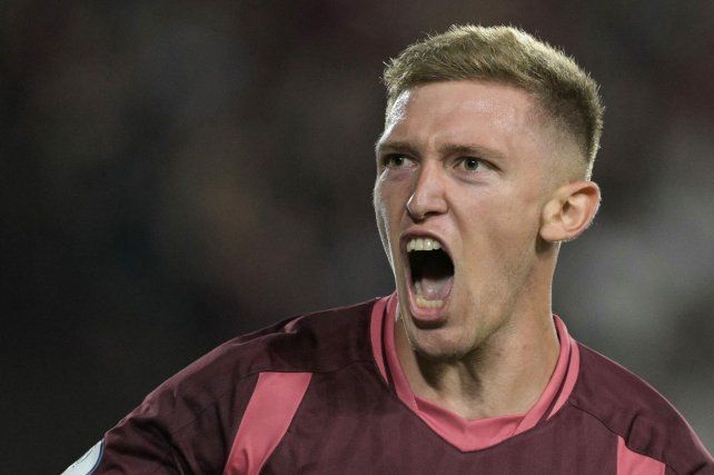 Castillo marcó el único tanto para la victoria de Lanús ante Flamengo.