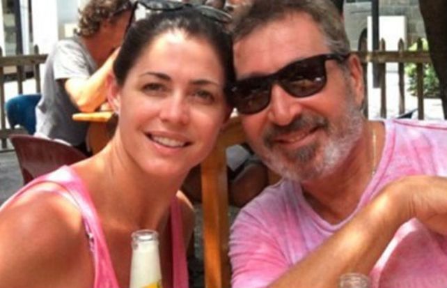 Pamela David y el empresario Daniel Vila durante su luna de miel.