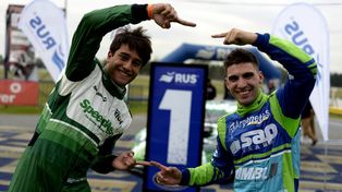 Ignacio Fain y Lucio Calvani, las banderas del Galarza Racing de Acebal.
