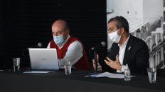 El secretario de Salud municipal, Leonardo Caruana, y el intendente Pablo Javkin. El secretario de Salud municipal, Leonardo Caruana, y el intendente Pablo Javkin.