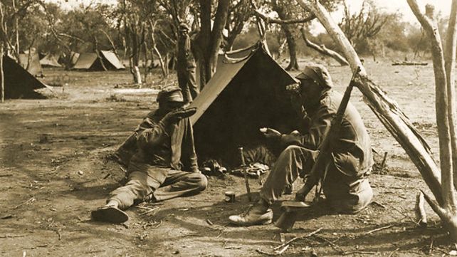 Una imagen de la cruenta guerra del Chaco.