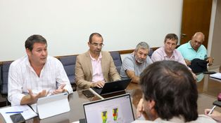 Emergencia agropecuaria. La actividad estuvo a cargo del secretario de Agricultura y Ganadería, Ignacio Mántaras.
