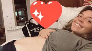 Feliz. Dalma Maradona utilizó sus redes sociales para subir imágenes de su reciente embarazo. (Foto de Instagram)