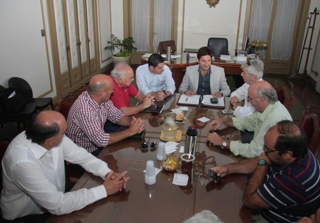 El ministro de Seguridad recibió a autoridades de Colón, Unión y Atlético de Rafaela