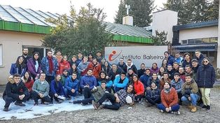 Recuerdo. Foto grupal durante el primer recreo de la clase de Matemáticas 1, el pasado 1 de agosto.&nbsp;
