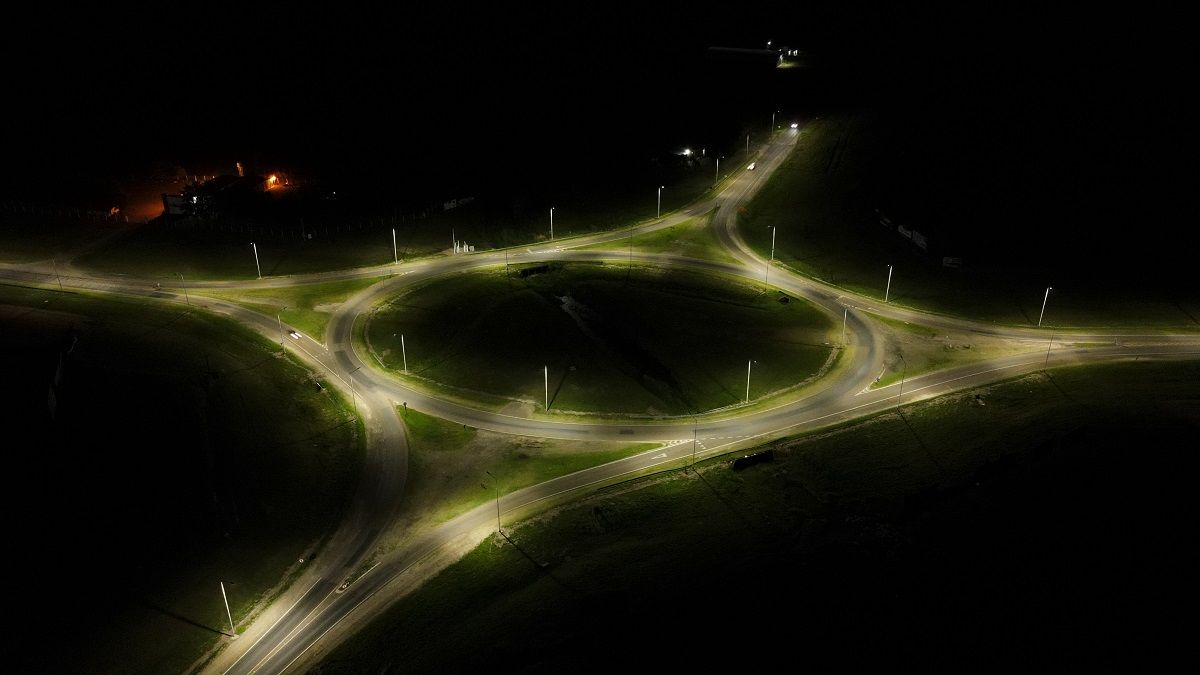 Crespo: hay nueva iluminación LED en la rotonda