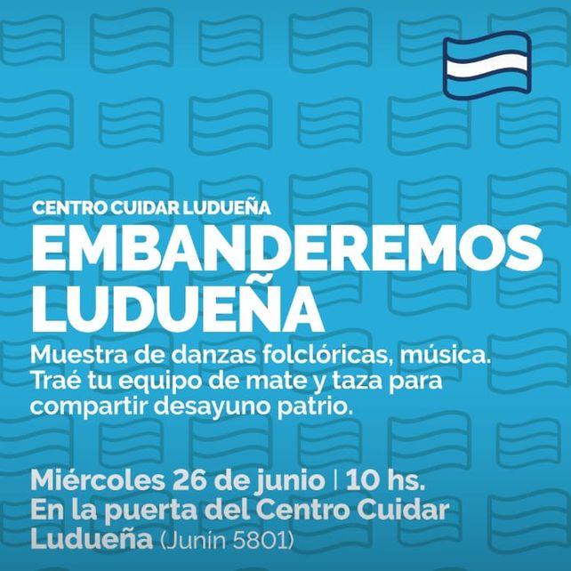 Embanderemos Ludueña, una movida barrial por la bandera y por la paz
