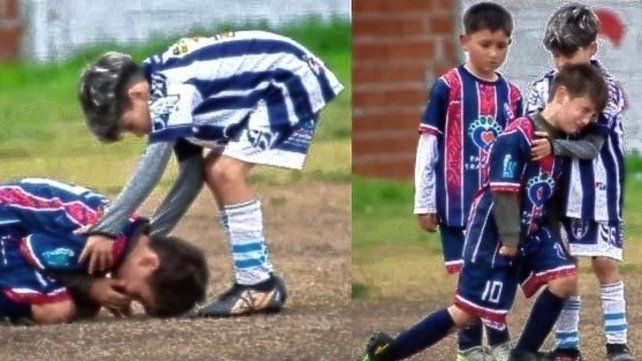 Concepción del Uruguay: un niño consoló a su rival y dio una lección de valores.