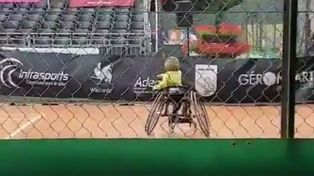 El número uno del tenis adaptado publicó un video para concientizar sobre discapacidad