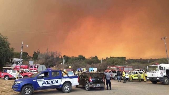 Graves incendios forestales en las Sierras de Córdoba