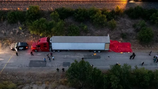 Fallecieron 46 migrantes en un camión que intentaba cruzar la frontera de México a Estados Unidos