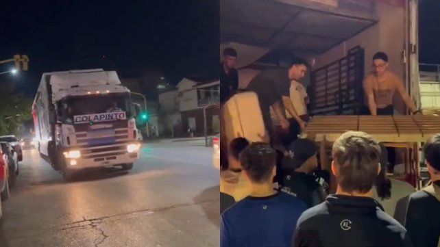 La familia Colapinto encabezó una campaña solidaria para llevar donaciones a Bahía Blanca.