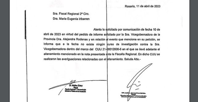 Rodenas: Una vez más, la Justicia pone las cosas en su lugar y rechaza falsas acusaciones