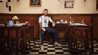 Los futbolistas de la selección argentina protagonizaron el video de la nueva camiseta retro.