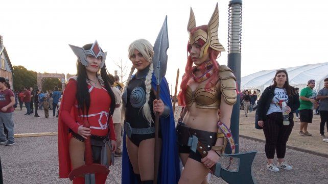 Las chicas de Asgard hicieron las delicias de los adoradores de las aventuras de Marvel.