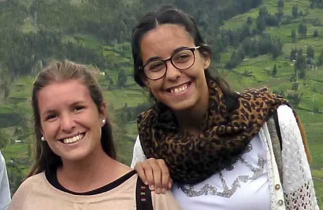 Espantoso. Marina Menegazzo y María José Coni estaban en La Montañita.