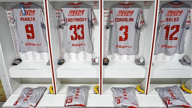El vestuario de Unión está listo para recibir a sus jugadores