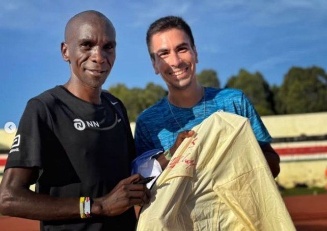 Un encuentro soñado. Gastón y Eliud Kipchoge