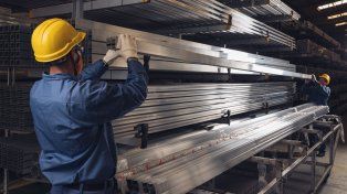 Desde hace tres años, los perfiles se fabrican en un 100% gracias al reciclado de aluminio que les compran a los chatarreros.