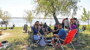 El camping de Villa Urquiza suele ser muy concurrido los fines de semana.