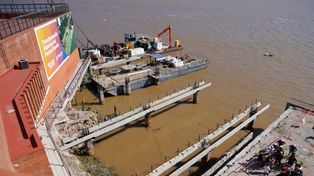 Reconstrucción del parque de España: 20 % de avance con obras día y noche