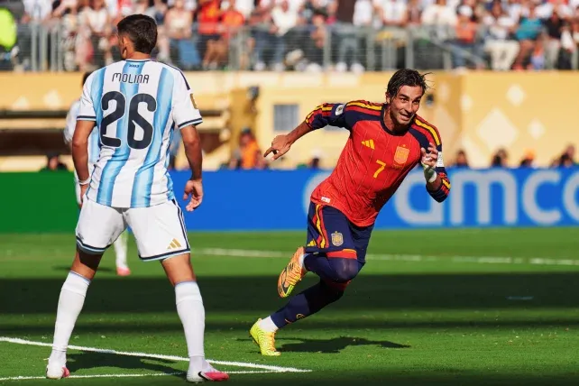 Torres marcó el tanto ante Argentina para España.