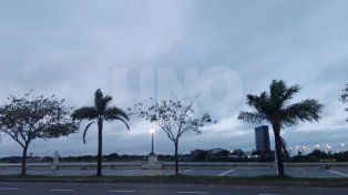 Amaneció nublado y hay pronóstico de lluvias para este lunes en Santa Fe