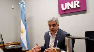 El rector de la Universidad Nacional de Rosario (UNR), Franco Bartolacci.