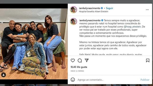 Familiares de Pelé agradecieron la atención del hospital aumentando la incertidumbre
