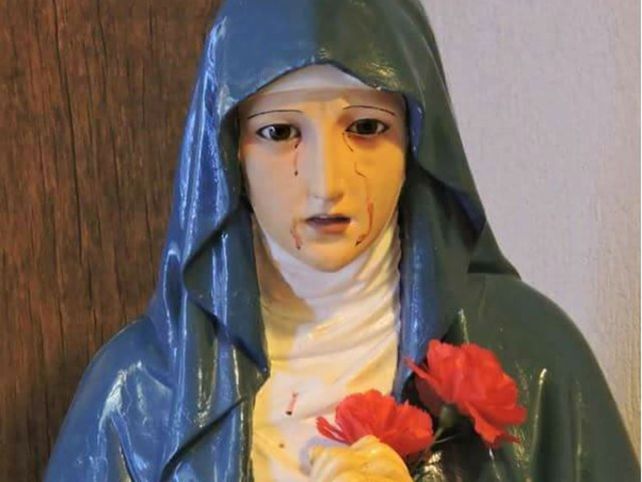Afirman que la Virgen de los Dolores lloró sangre en una capilla de Paraná