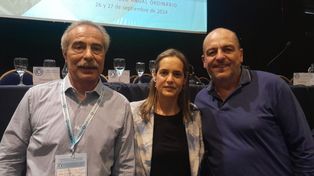 La nueva presidenta de Federación Agraria junto a los vice.