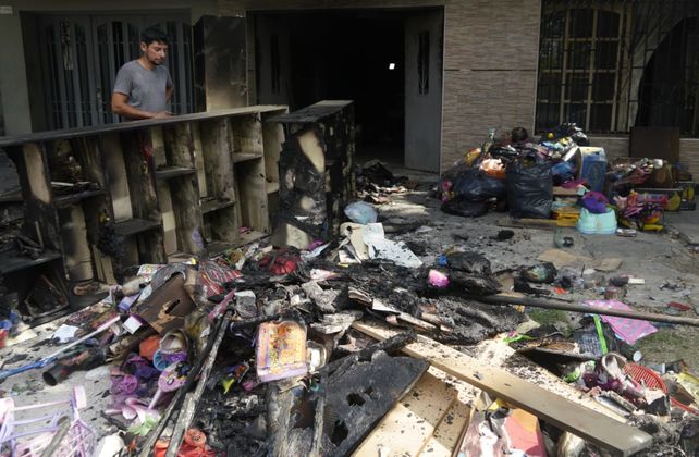 El incendio se produjo en Khantuta al 1700