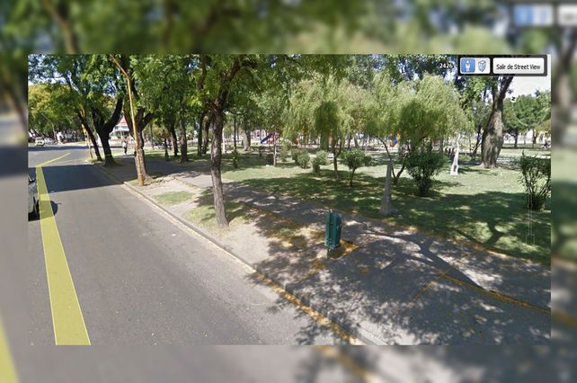 El Parque Alberdi ante del comienzo de las obras.