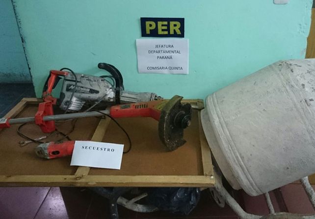 Trabajo. Los elementos sustraídos estaban en una casa.