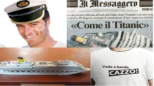 El disfraz del capit&aacute;n Schettino es el m&aacute;s elegido en Italia