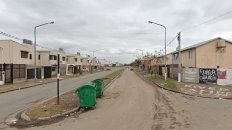 Salvat y Bloomberg, el barrio donde sucedió la balacera, en la zona norte de la ciudad (Imagen de Google Street View). Salvat y Bloomberg, el barrio donde sucedió la balacera, en la zona norte de la ciudad (Imagen de Google Street View).