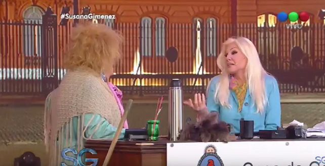 Susana mostró en vivo las piedras que le sacaron de la vesícula