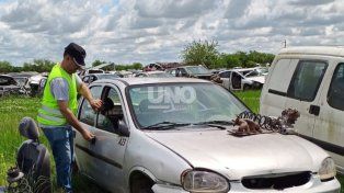 La Policía de Investigaciones inspeccionó un predio en Pujato.
