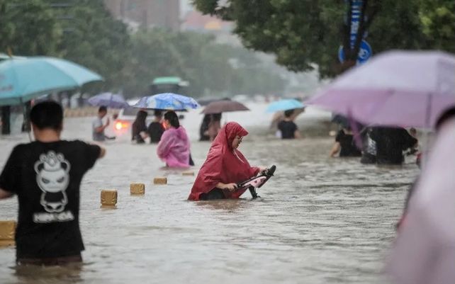 Impactantes imágenes de las inundaciones en China
