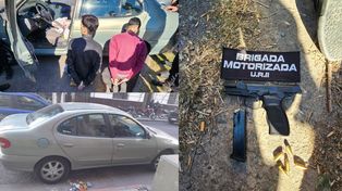 Detuvieron a dos presuntos sicarios que intentaron escapar de la Policía: le incautaron un arma de guerra cargada