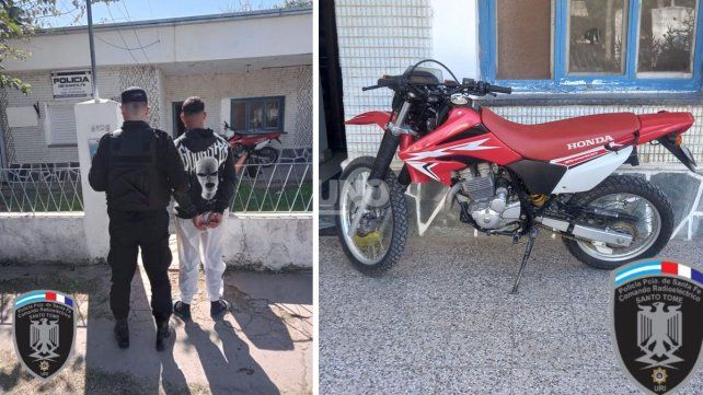 Intentó escapar de un control policial y fue detenido: la moto tenía pedido de secuestro por robo