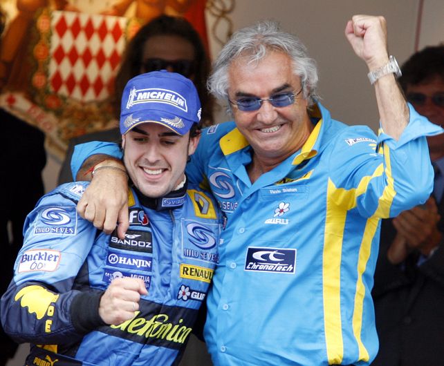 Flavio Briatore cuando comandaba al equipo Renault en la Fórmula 1.