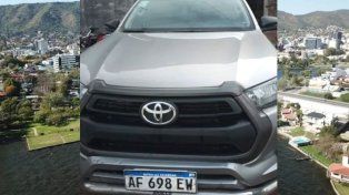Camioneta del intendente de Rufino que fue robada.