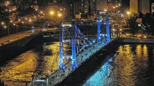 El puente Colgante en la ciudad de Santa Fe&nbsp;
