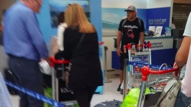 El barra viajó a España para el partido entre Boca-River.&nbsp;